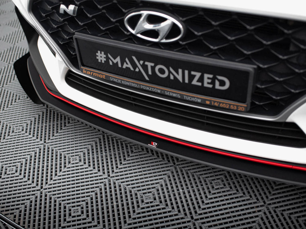 Street PRO Front Splitter + Flaps Hyundai I30 N Mk3 Hatchback / Fastback