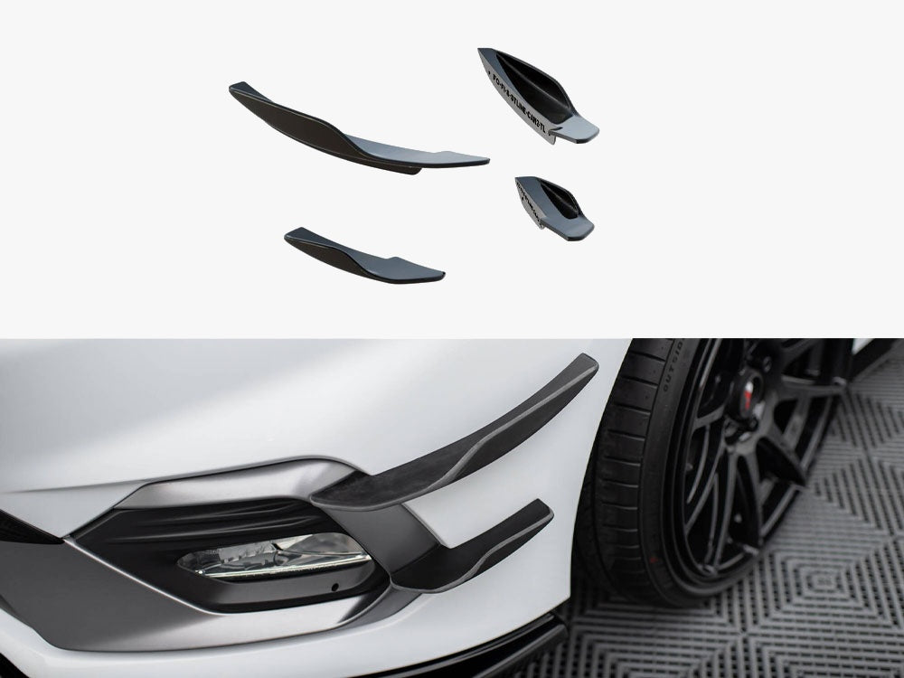 Front Bumper Wings (Canards) V.2 Ford Fiesta Mk8 ST / ST-Line