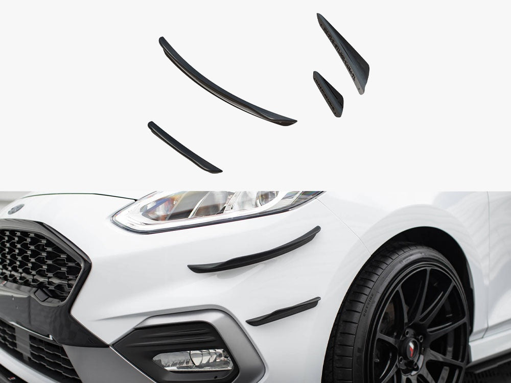 Front Bumper Wings (Canards) V.3 Ford Fiesta Mk8 ST / ST-Line