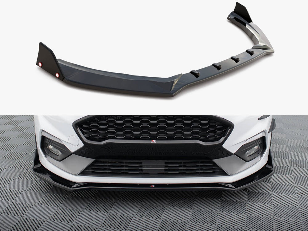 Front Splitter V.4 + Flaps Ford Fiesta ST / ST-Line Mk8