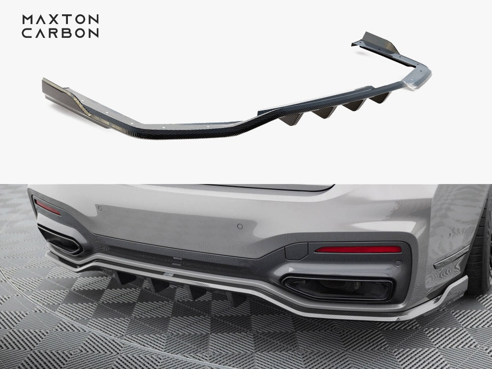 Prepreg Carbon Fiber Rear Splitter BMW 7 M-Pack G11 / G12 Facelift
