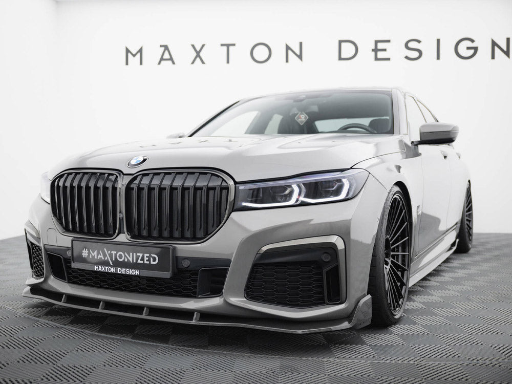 Prepreg Carbon Fiber Front Splitter + ABS Splitter BMW 7 M-Pack G11 Facelift