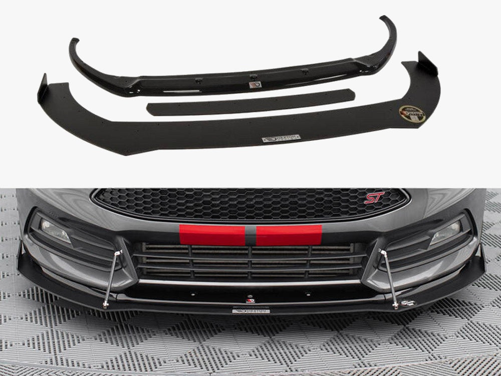 Hybrid Front Splitter V.2 Ford Focus ST Mk3 FL