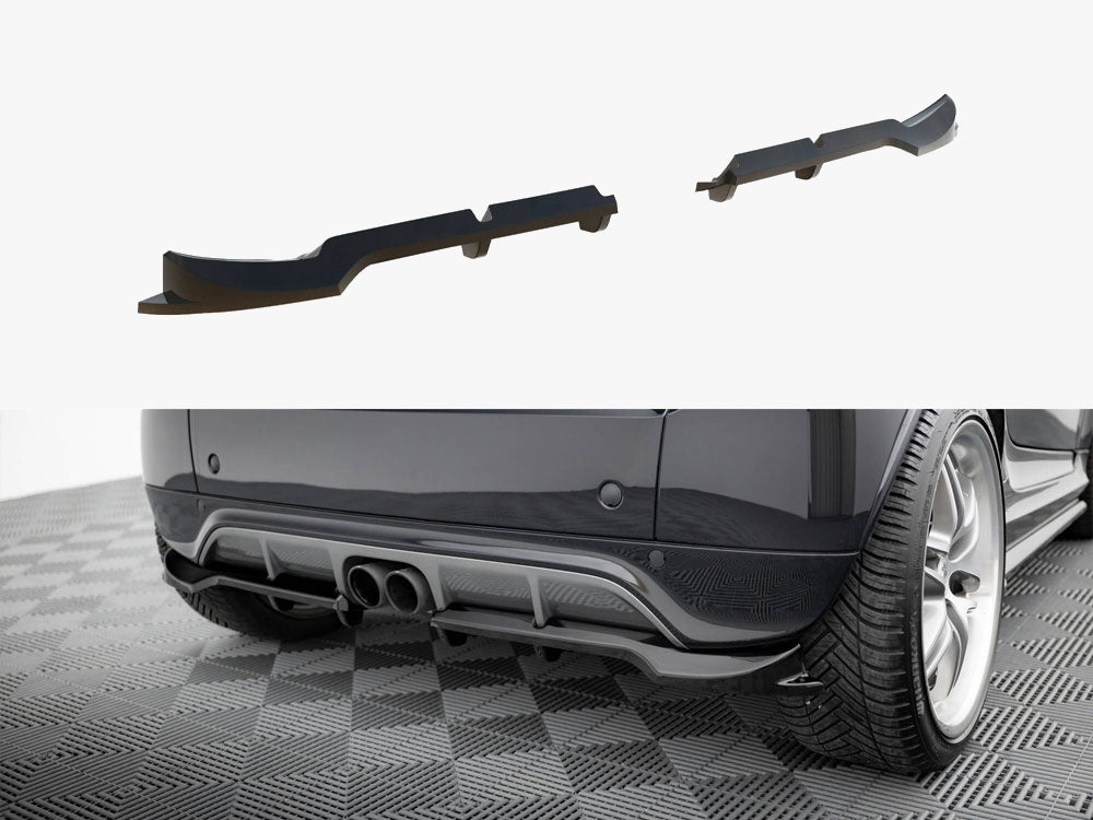 Rear Splitter (Vertical Bars) Brabus Smart Fortwo C451 Facelift
