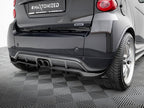 Rear Splitter (Vertical Bars) Brabus Smart Fortwo C451 Facelift