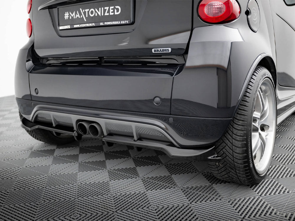 Rear Splitter (Vertical Bars) Brabus Smart Fortwo C451 Facelift