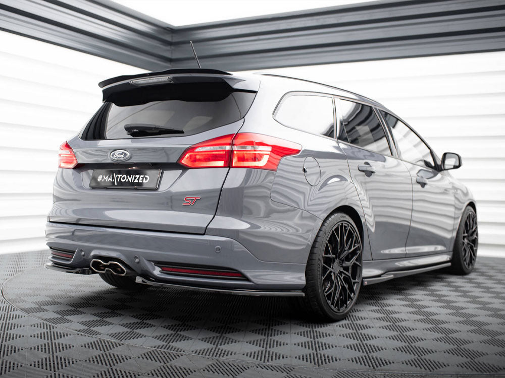 Rear Side Splitters Ford Focus ST Mk3 Estate - Textured