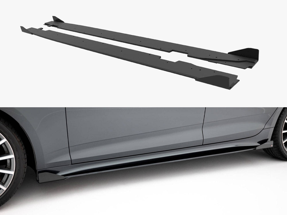 Street PRO Side Skirts Diffusers + Flaps Audi A5 Sportback F5 Facelift