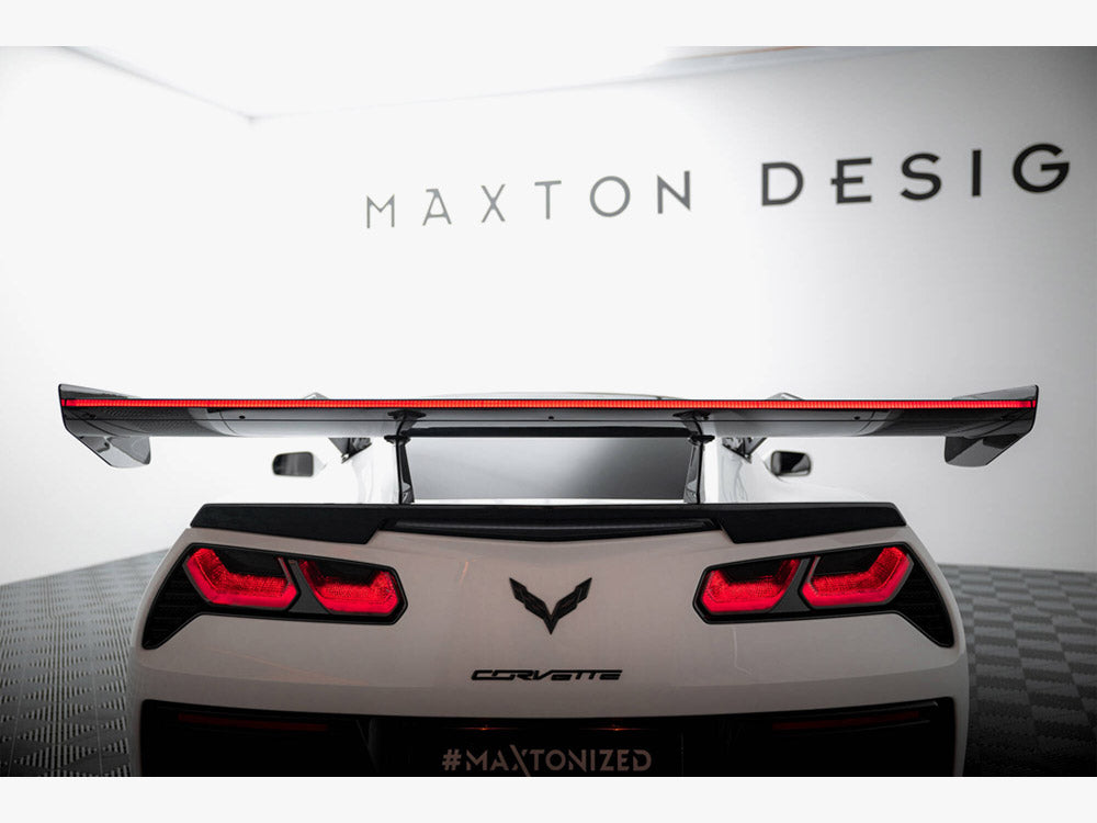 Carbon Spoiler With Upper Swan Mounting + LED Chevrolet Corvette Stingray / Grand Sport C7