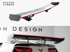 Carbon Spoiler With Internal Brackets Uprights + LED Chevrolet Corvette Stingray / Grand Sport C7