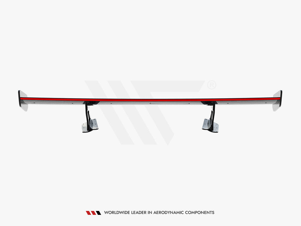 Carbon Spoiler With Internal Brackets Uprights + LED Chevrolet Corvette Stingray / Grand Sport C7