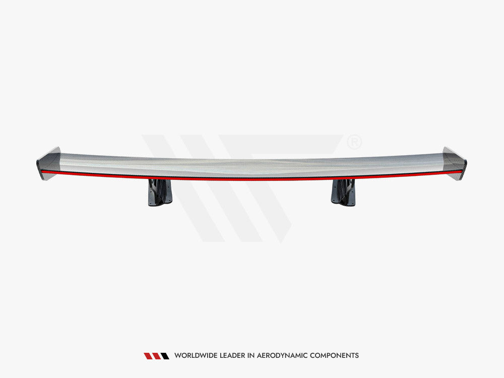 Carbon Spoiler With Internal Brackets Uprights + LED Chevrolet Corvette Stingray / Grand Sport C7