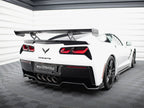 Carbon Spoiler With Internal Brackets Uprights Chevrolet Corvette Stingray / Grand Sport C7