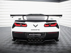 Carbon Spoiler With Internal Brackets Uprights Chevrolet Corvette Stingray / Grand Sport C7