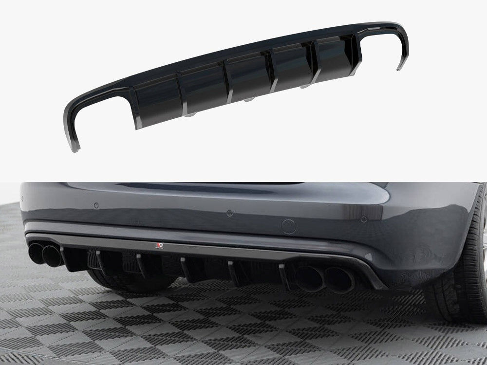 Rear Valance Audi A4 B8 Facelift (Version with dual exhausts on both sides)
