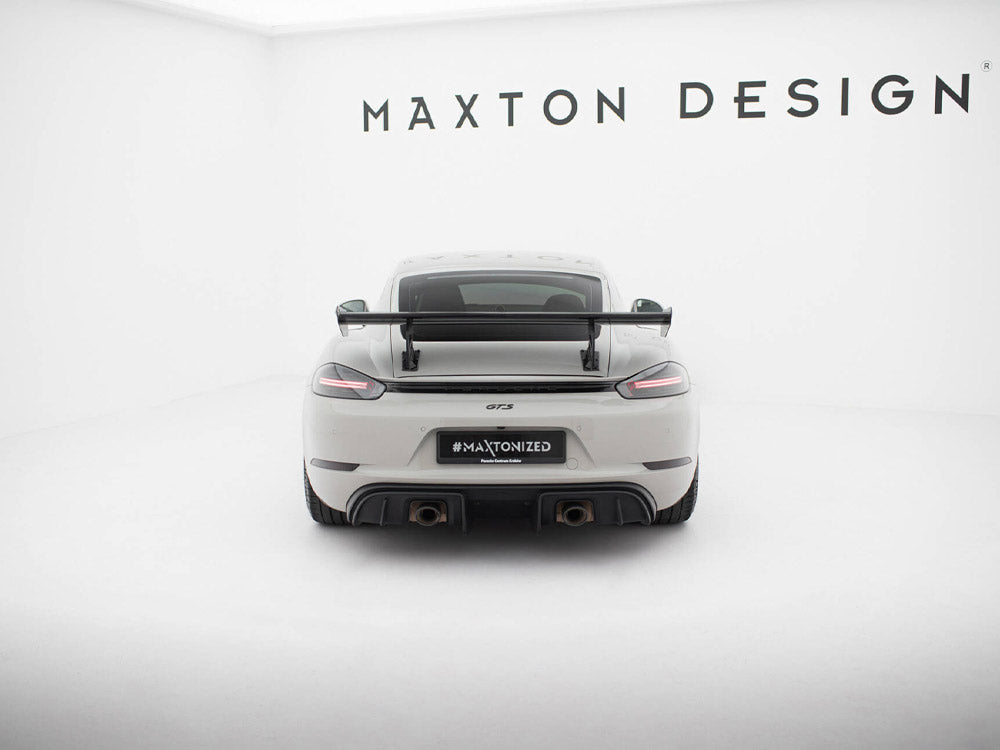 Carbon Spoiler With Internal Brackets Uprights V.2 Porsche 718 Cayman GTS 982c