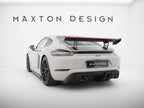 Carbon Spoiler With Internal Brackets Uprights V.2 + LED Porsche 718 Cayman GTS 982c