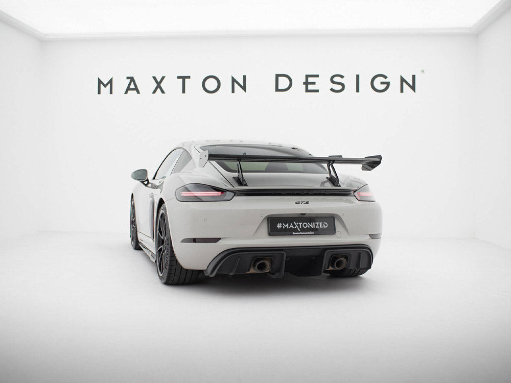 Carbon Spoiler With Upper Swan Mounting V.1 Porsche 718 Cayman GTS 982c
