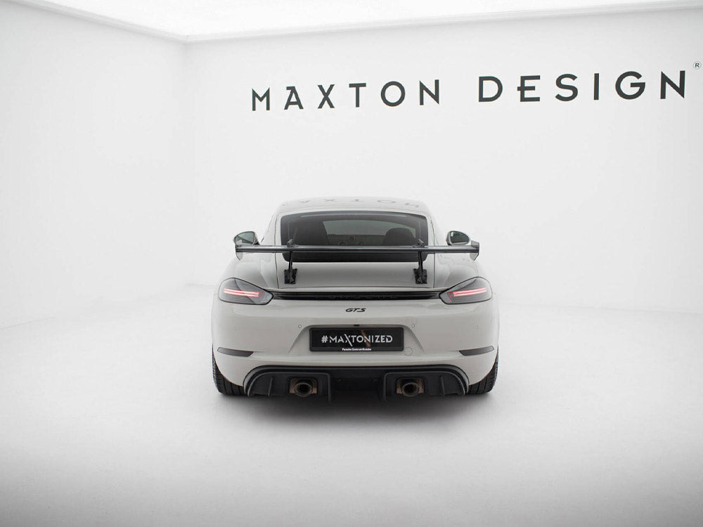 Carbon Spoiler With Upper Swan Mounting V.1 Porsche 718 Cayman GTS 982c
