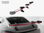 Carbon Spoiler With Upper Swan Mounting V.1 + LED Porsche 718 Cayman GTS 982c