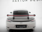 Carbon Spoiler With Upper Swan Mounting V.1 + LED Porsche 718 Cayman GTS 982c