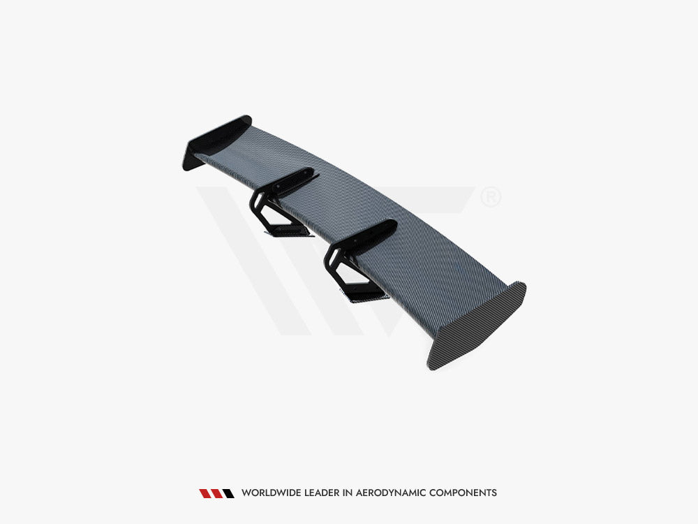 Carbon Spoiler With Upper Swan Mounting V.1 + LED Porsche 718 Cayman GTS 982c