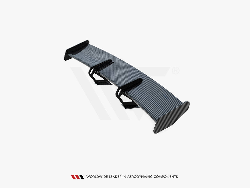 Carbon Spoiler With Upper Swan Mounting V.1 + LED Porsche 718 Cayman GTS 982c