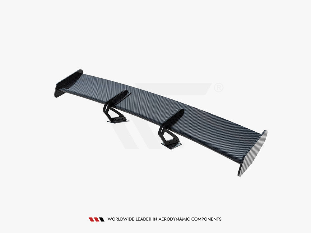 Carbon Spoiler With Upper Swan Mounting V.1 + LED Porsche 718 Cayman GTS 982c