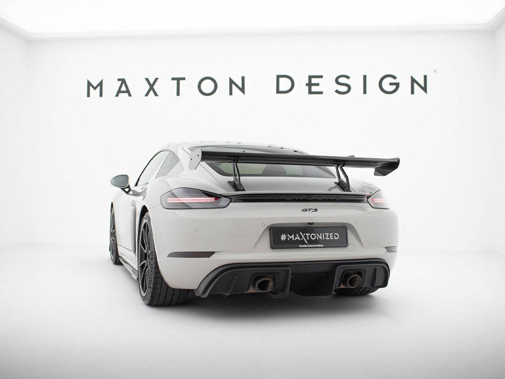 Carbon Spoiler With Upper Swan Mounting V.2 Porsche 718 Cayman GTS 982c