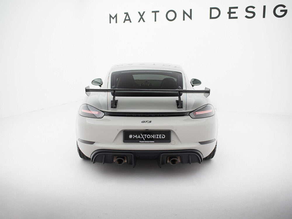 Carbon Spoiler With Upper Swan Mounting V.2 Porsche 718 Cayman GTS 982c