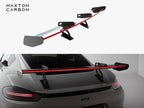 Carbon Spoiler With Upper Swan Mounting V.2 + LED Porsche 718 Cayman GTS 982c