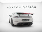 Carbon Spoiler With Upper Swan Mounting V.2 + LED Porsche 718 Cayman GTS 982c