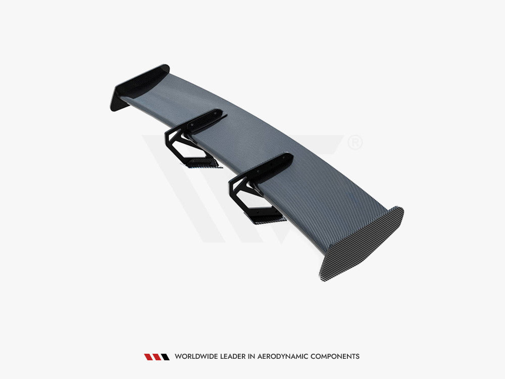 Carbon Spoiler With Upper Swan Mounting V.2 + LED Porsche 718 Cayman GTS 982c