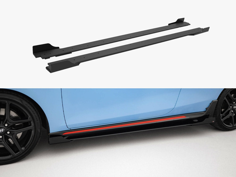 Street PRO Side Skirts Diffusers + Flaps Hyundai Veloster N Mk2
