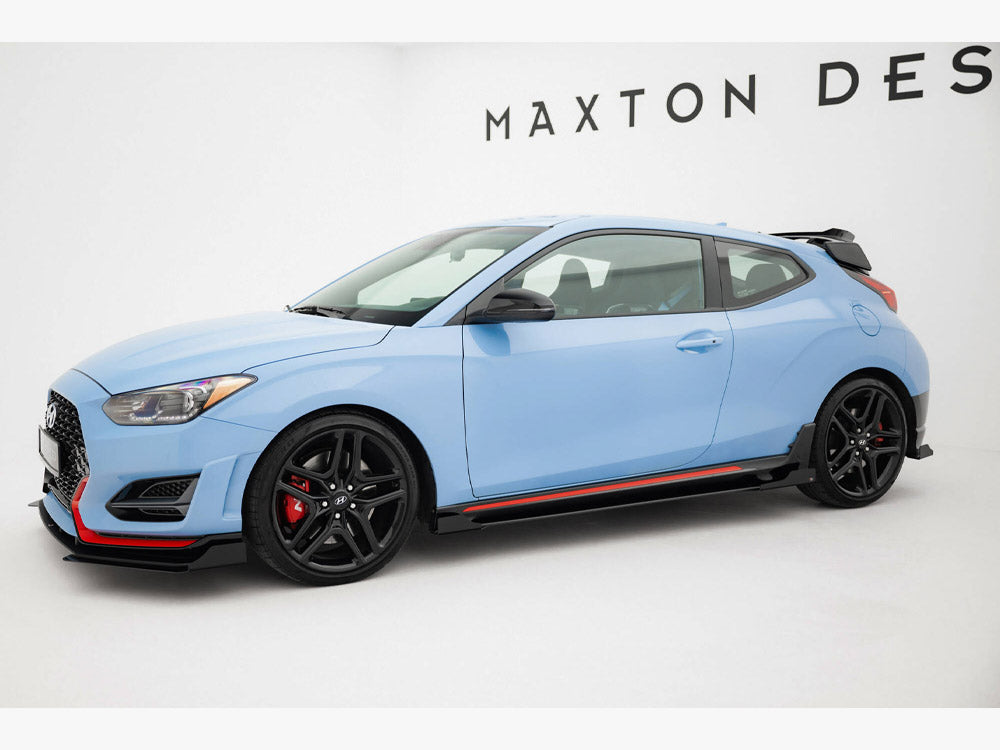 Street PRO Side Skirts Diffusers + Flaps Hyundai Veloster N Mk2