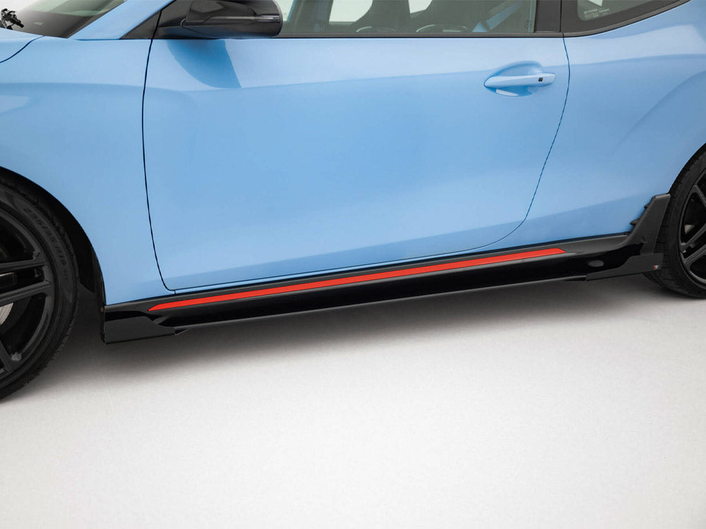 Street PRO Side Skirts Diffusers + Flaps Hyundai Veloster N Mk2