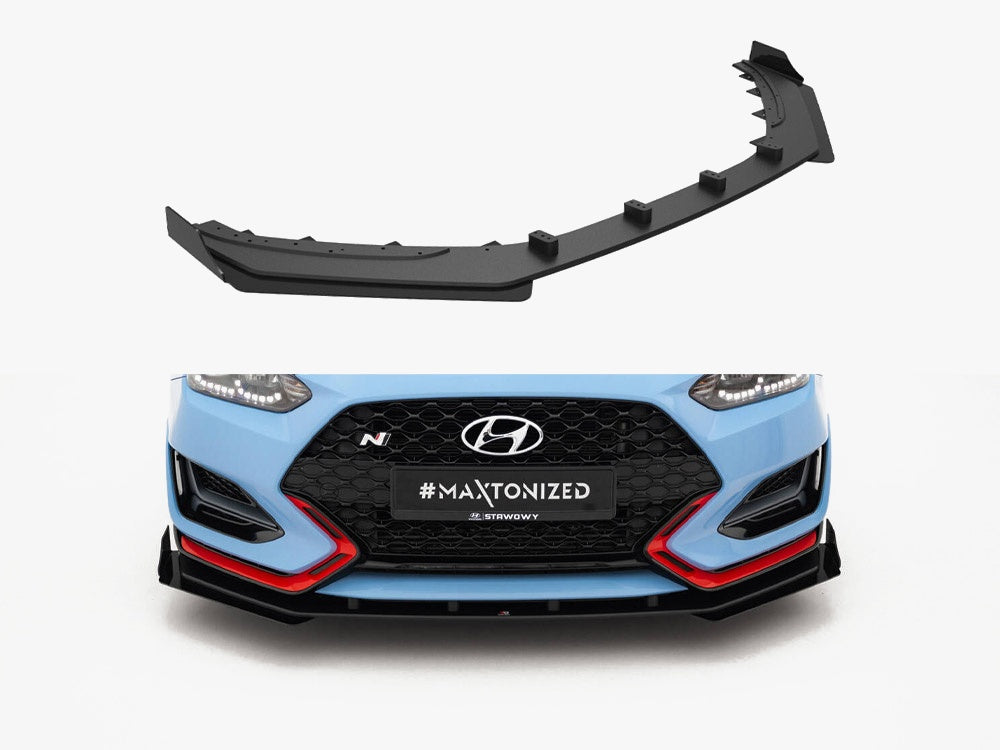 Street PRO Front Splitter + Flaps Hyundai Veloster N Mk2