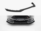 Street PRO Front Splitter + Flaps Ford Focus ST Mk3 Facelift - Black-Red + Gloss Flaps