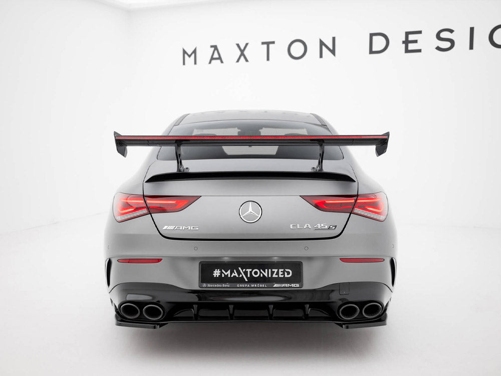Carbon Spoiler With Internal Brackets Uprights + LED Mercedes-Benz CLA Coupe C118 / C118 Facelift