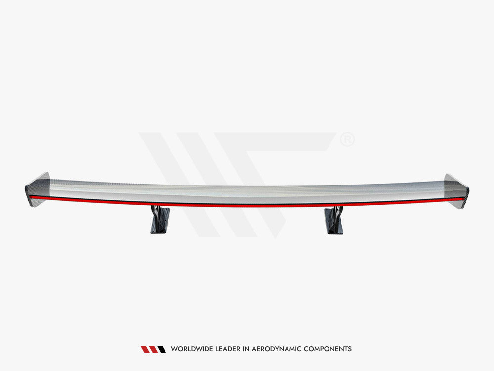 Carbon Spoiler With Internal Brackets Uprights + LED Mercedes-Benz CLA Coupe C118 / C118 Facelift