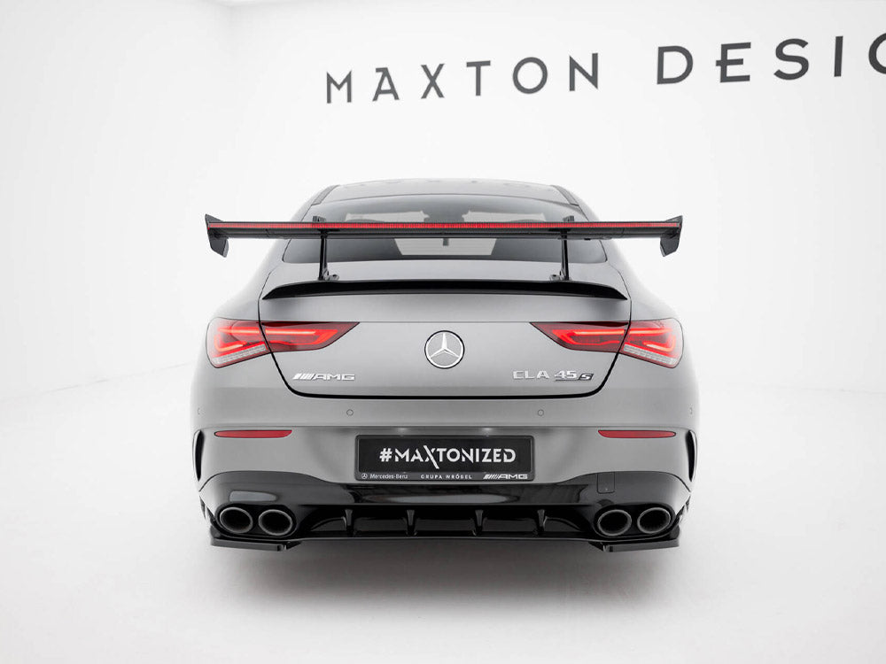 Carbon Spoiler With Upper Swan Mounting + LED Mercedes-Benz CLA Coupe C118 / C118 Facelift