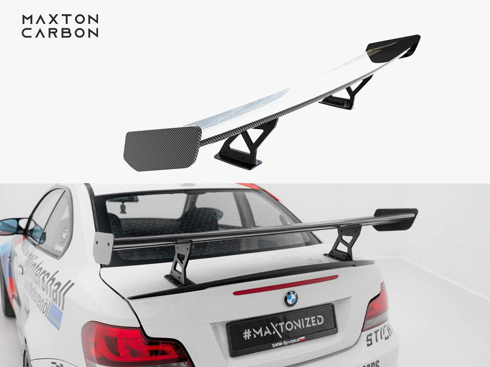 Carbon Spoiler With Internal Brackets Uprights V.2 BMW 1 M E82