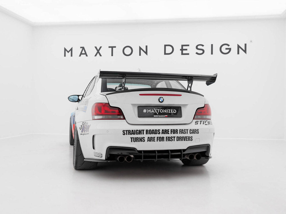 Carbon Spoiler With Internal Brackets Uprights V.2 BMW 1 M E82