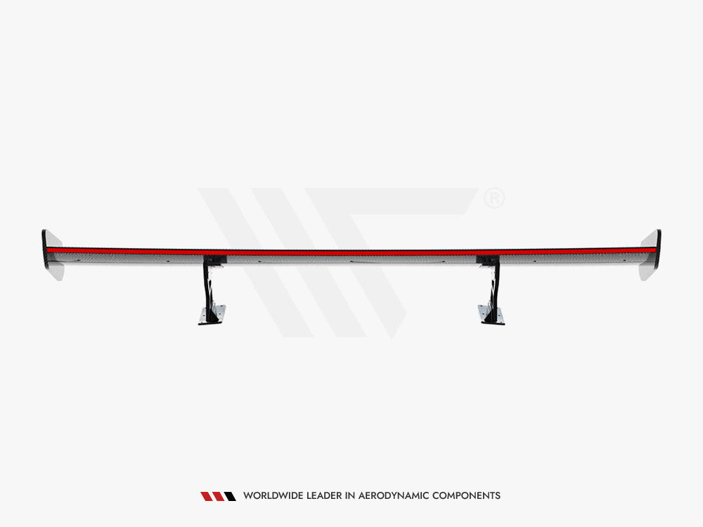 Carbon Spoiler With Internal Brackets Uprights V.1 + LED BMW 1 M E82