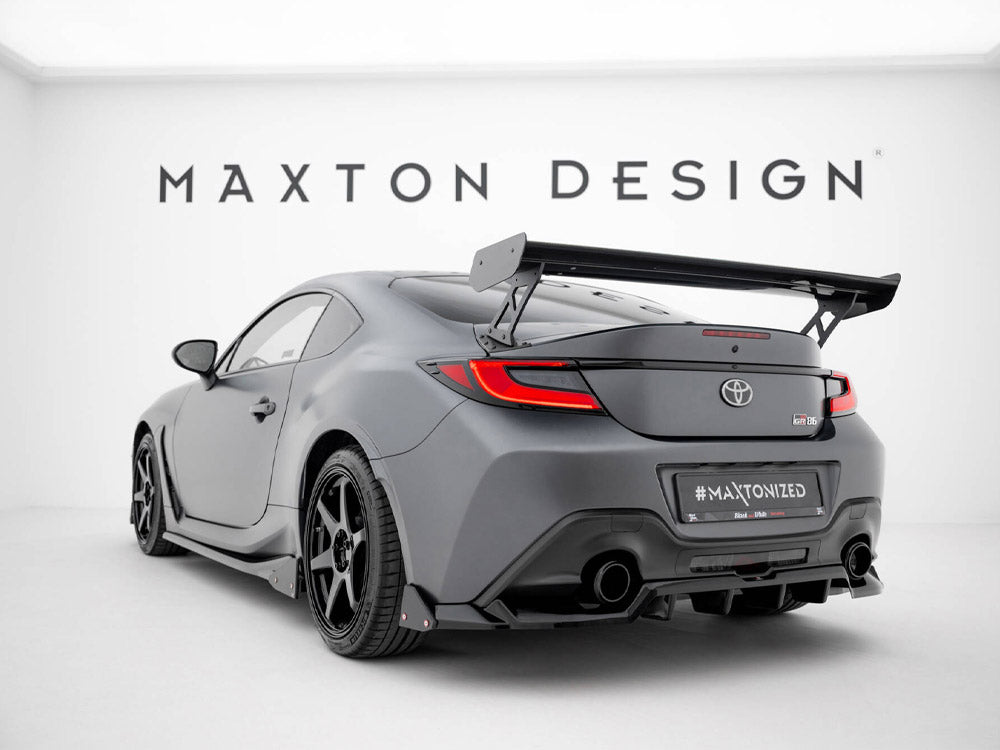 Carbon Spoiler With External Brackets Uprights Toyota GR86