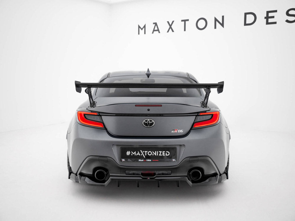 Carbon Spoiler With External Brackets Uprights Toyota GR86