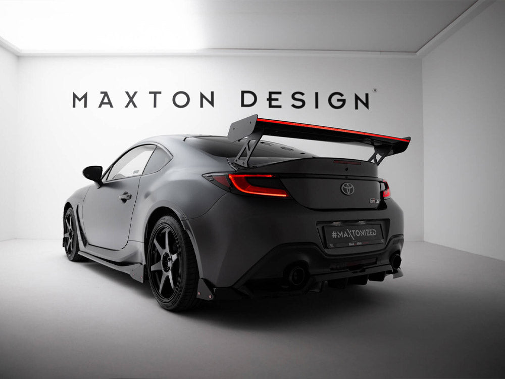 Carbon Spoiler With External Brackets Uprights + LED Toyota GR86