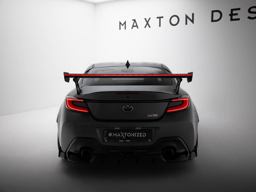Carbon Spoiler With External Brackets Uprights + LED Toyota GR86