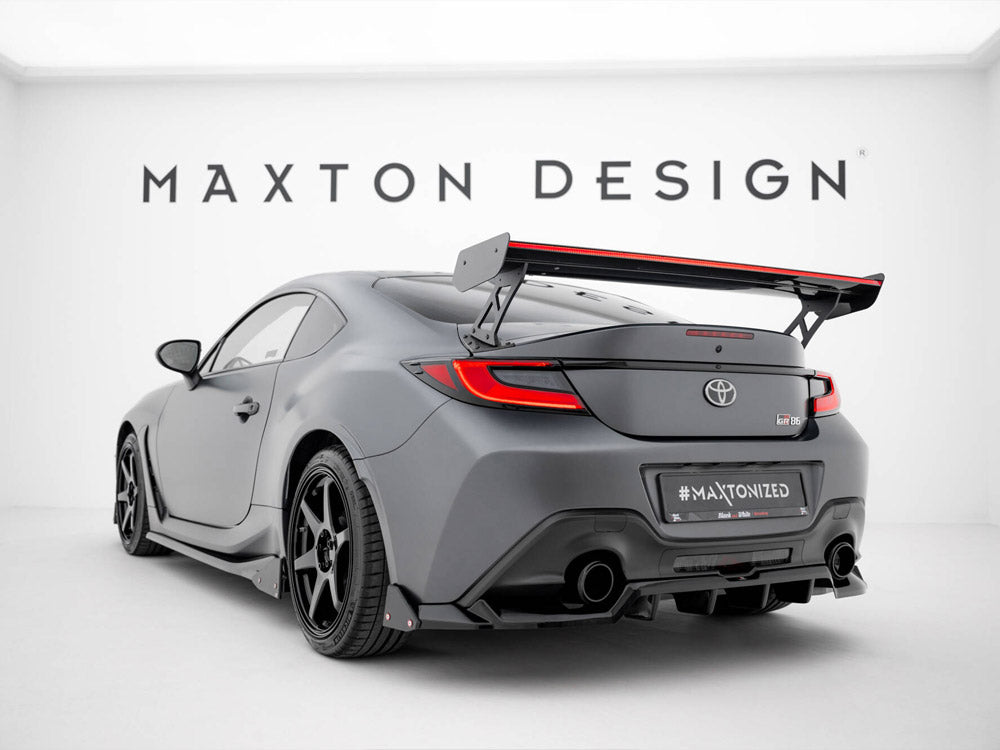 Carbon Spoiler With External Brackets Uprights + LED Toyota GR86