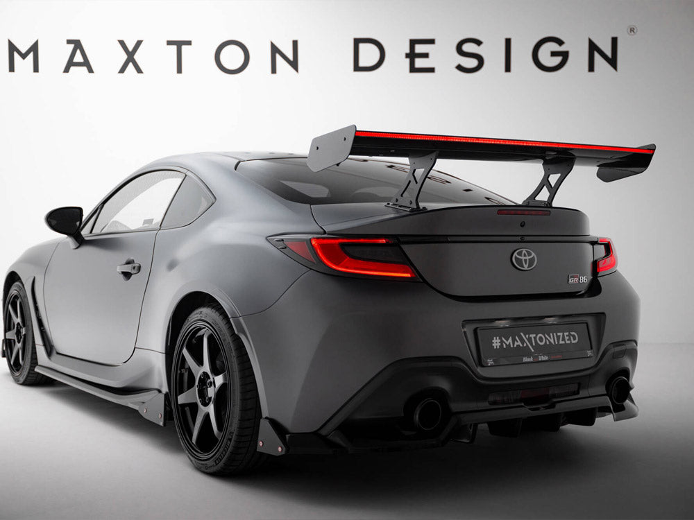 Carbon Spoiler With Internal Brackets Uprights + LED Toyota GR86